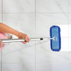 Gritt Commercial Microfiber Looped Dust Mop Pad Head - 24" x 5" - Blue-Style: Looped End