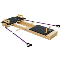 Soozier Portable Pilates Reformer Machine for Home Gym-Integrated design for pilates and yoga, enabling versatile full-body workouts