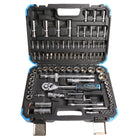Fixtec 1/2-inch & 1/4-inch Drive Ratchet and Socket Mechanics 94-Piece Set-The complete socket set includes SAE and metric drive sockets, screwdriver bits, ratchet handles, deep sockets and much more.