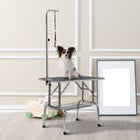 PawHut 35.4" L Dog Grooming Table with 8-39" Height Adjustable Arm-Crafted from durable materials for long-lasting 