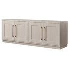 Hudson&Canal Tillman TV Stand for TV's up to 75" - Alder White-The top has a weight capacity of 75lbs, lower shelves can hold 25lbs each