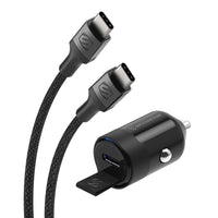Scosche USB-C Power Delivery Mini Car Charger - Black-Certified USB-C Connector: USB-C to USB-C charger cable ensures compatibility and fast charging