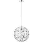 Modway Shine Pendant Chandelier - Silver-Modern Pendant Chandelier