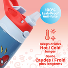 Danawares Marvel Spider-Man Double Wall Stainless Steel with Silicone Spout - 430 ml-Durable, leak-proof, and BPA-free-just what every little hero needs