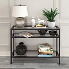 Hudson&Canal Sivil 42"W Console Table - Blackened Bronze-Table has a weight capacity of 50 lbs