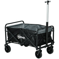 Outsunny Outdoor Collapsible Wagon-Spacious design, handles up to 18.5 gallon (70 L)