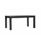 Gry Mattr Parsons Desk - Black-Rectangular desk with solid vertical legs