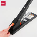 Deli Heavy Duty Stapler - 210 Sheet Capacity-Precision Stapling: The sliding integrated measurement guide helps ensure accurate placement every time