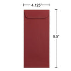 JAM Paper #10 Policy Envelopes, 4 1/8 x 9.5, Dark Red, 1000 Pack (31511300B)-Opening: Open end