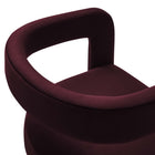 Modway Winslow Performance Velvet Barrel Accent Chair - Mulberry-9