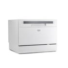 BLACK+DECKER Countertop Dishwasher - 6 Wash Programs - 6-Place Setting - White-Durable stainless steel tub​