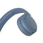 Sony WHCH520 Wireless Headphones with Microphone - Blue-Crystal clear hands-free calling with built-in mic. 