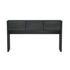 Manhattan Comfort Linda Modern 3-Drawer Console Table - Charcoal Grey-Modern Console Table for Entryway, Dining Room, and Living Room Use