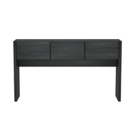 Manhattan Comfort Linda Modern 3-Drawer Console Table - Charcoal Grey-Modern Console Table for Entryway, Dining Room, and Living Room Use