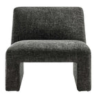Modway Amita Chenille Upholstered Accent Chair - Carbon Black-Weight Capacity: 331 lb
