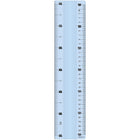 Maped Unbreakable Ruler with Double Graduation - 12"/30 cm - Blue-Blue plastic
