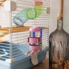 PawHut 5 Tiers Hamster Cage - Light Blue-Colour: Light Blue and White