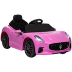 Qaba 12V Maserati Gran Turismo Licensed Electric Car for Kids - Pink-Maserati Gran Turismo Folgore design for stylish, realistic play 