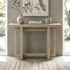 Hudson&Canal Breslow 44"W Console Table - Alder White-Finished in wood-look alder white