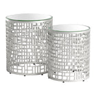 Zuo Reden Side Table - Silver - Set of 2-Maximum Weight Capacity: 350