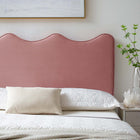 Modway Athena Performance Velvet Twin Headboard - Dusty Rose-Performance Velvet Upholstery