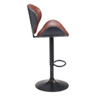 Zuo Meyane Barstool - Brown-3 year limited warranty