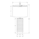 Monarch Specialties 28" H Table Lamp - Cream Resin / Ivory / Cream Shade-Attached with a 5ft transparent cord, place this versatile lamp on any end or side table, a nightstand or bedside table for a fashionable lighting source