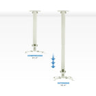 Mount-It! Universal Projector Ceiling Mount - 21.5" to 35.4" Height Adjustment-Height adjustability: From 21.5" to 35.4"