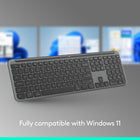 Logitech Signature Slim K950 Wireless Keyboard - Graphite-Feel Good About Your Choice: Plastic parts in the Signature Slim keyboard include a minimum of 48% certified post-consumer recycled plastic, certified carbon neutral