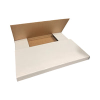 Abbey Easy-Fold Mailers - 14" x 17" x 2" - White - 50 Pack-Dimensions: 14" W x 17" L