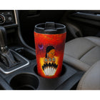Oscardo Delree Dumont Moon Whispers Dance Indigenous Art Travel Mug-Double-Wall Stainless Steel - Durable 330 ml (11.2 oz) travel mug with insulated construction that keeps beverages hot for up to 5 hours and cold for up to 12 hours