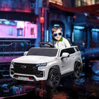 Aosom 12V Chevrolet Tahoe Kids Ride-On Car - White-12V 7Ah battery delivers up to 50 minutes of ride time on a full charge 