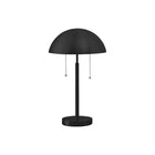 Monarch Specialties 20" H Contemporary Table Lamp - Black Metal-Modernize your interior decor with this retro-inspired 20"h black metal table lamp with a round base and a retro-inspired, mushroom dome shade, perfect for accentuating an end or side table, nightstand or console table