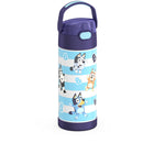 Thermos FUNtainer Vacuum Insulated Stainless Steel Water Bottle - 410mL - Bluey -Stainless steel construction
