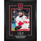 Frameworth Connor McDavid Replica Signature Hockey Canada 2026 - Framed Print - 16" x 20"-Officially licensed Hockey Canada collectible featuring Connor McDavid replica signature on a premium 2026 captain portrait. 16 by 20 inch premium framed display