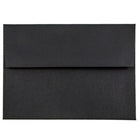 JAM Paper A6 Invitation Envelopes - 4.75 x 6.5 - Black Linen - 50 Pack-Envelope Features: Straight gummed flap closure, high quality linen paper finish, made with 30% recycled materials