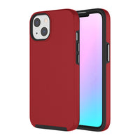 AXS PROTech Dual-Layered Anti-Shock Case with Military-Grade Durability for Apple iPhone 13 - Red-Shock resistant
