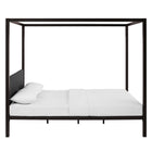 Modway Raina Canopy Queen Bed Frame - Brown Grey-Reinforced Center Beam