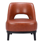 Zuo Mistley Accent Chair - Brown-Plush and durable faux leather fabric
