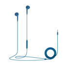 Basic Tech Wired Earbuds with Volume Control And Mic - Sea Blue-Comfortable