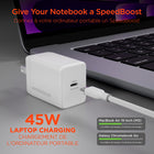 Hypergear 45W PD SpeedBoost Single Port USB-C Wall Charger - White-Fast charging for iPad and Android tablets