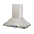 KUCHT KRH3612IS 36" 900 CFM Island Range Hood - Stainless Steel-The off-time-delay function that closes the fan without affecting the lamp light setting