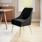 Zuo Maxine Dining Chair - Black/Gold-Chair Weight Capacity: Supports up to 330 lb