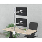 ShoppingAll SA-D285 Adjustable Dual Monitor Standing Mount for Monitors Up To 32" - White-6