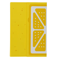 Moments Of Joy Notebook - 112 Sheets - Lemon-Features a magnetic flap closure for secure storage