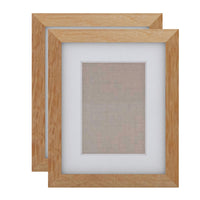 Decent Living Solid Wooden Picture Frame - 8" x 10" - Golden Teak - 2 Pack-Material: 100% Natural Solid Wood (Okan / Teak)