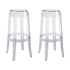 Modway Casper Bar Stool - Clear - Set of 2-Transparent Polycarbonate Construction
