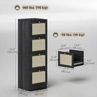 HOMCOM 4-Drawer Letter/A4 Filing Cabinet Lockable - Black-Adjustable metal bars fit both A4 and letter-size files with ease
