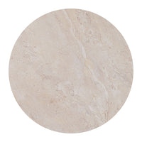Zuo Siro Side Table - Natural-Laminated Travertine round shape tabletop