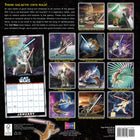 Sellers Publishing Inc. 2026 Wall Calendar - Cat Wars - English-Bonus September - December 2025 calendar spread 